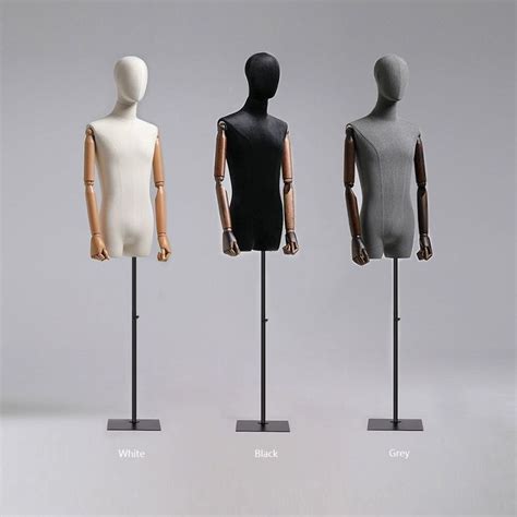 cloth mannequin torso|half mannequin torso with stands.